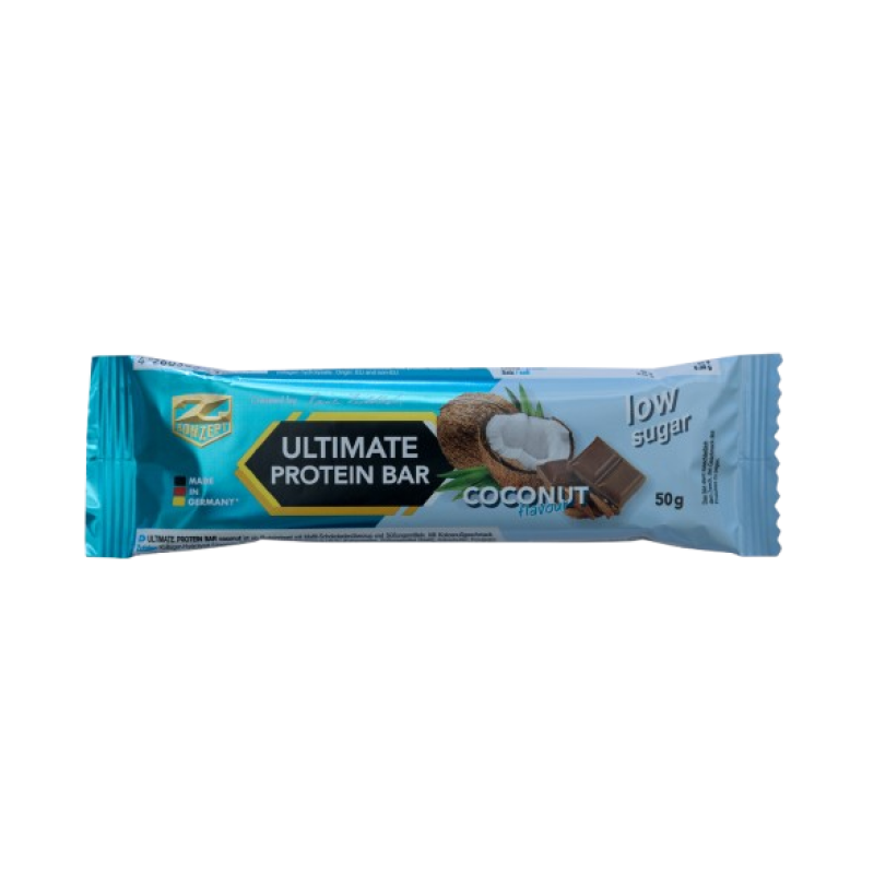 Z-Konzept ULTIMATE 50% PROTEIN Bar με Κολλαγόνο Coconut – Milk chocolate & Scratches